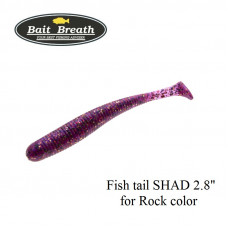 Bait Breath Fish tail SHAD 2.8" for Rock color